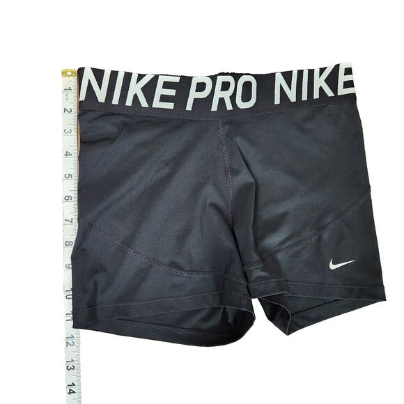 Nike Pro Shorts Black Women’s Large 3 Inch Compression Shorts - Picture 3 of 5